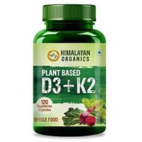 Himalayan Organics Plant Based D3 + K2 600iu (120 Pills)